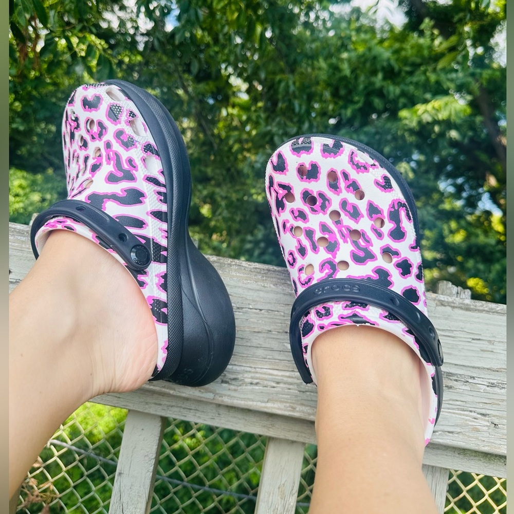 Crocs x Ron English limited edi Party Animal Cruella Bae Platform Clog Size W 8 - Picture 3 of 9